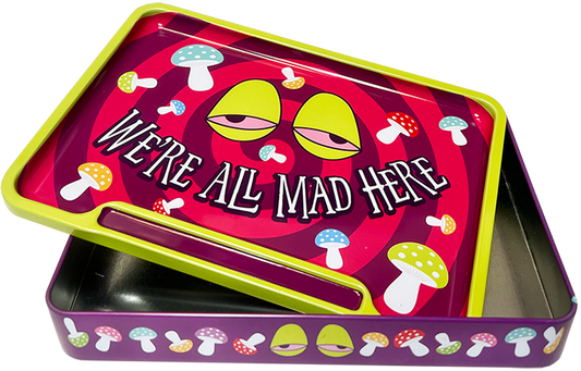 Rolling Stash Box - We're All Mad Here