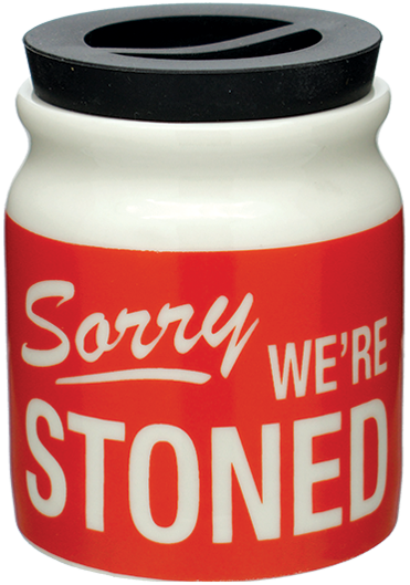 Ceramic Stash Jars - Sorry We're Stoned