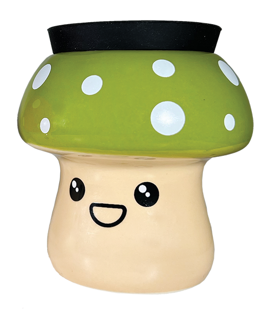 Mushroom Stash Jar - Green