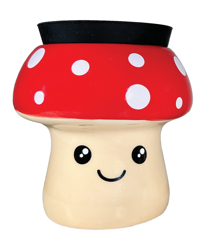 Mushroom Stash Jar - Red