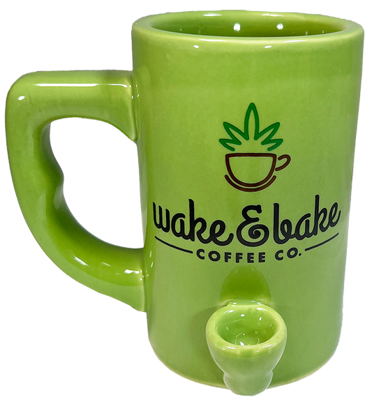 Colorful Wake & Bake Mugs - Green